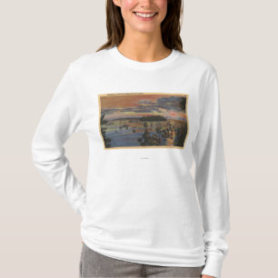 Inseln von unterem Columbia River bei Sunsetand T-Shirt
