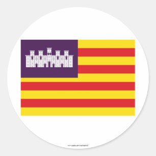 Inselnflagge Runder Aufkleber