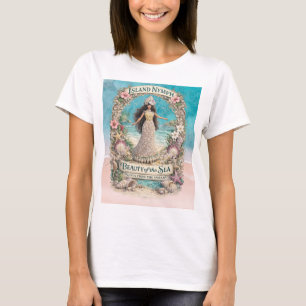Inselnymphe Tropische Spirituelle Ozean Fantasy Ar T-Shirt