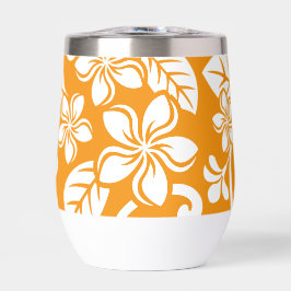 INSELPLUMERIA-MUSTER IN ORANGE