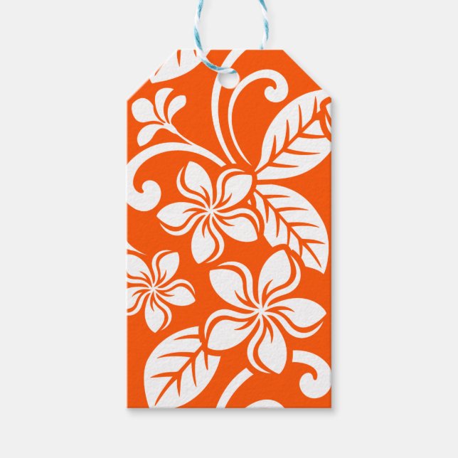 INSELPLUMERIA (SEHR ORANGE) GESCHENKANHÄNGER (Vorderseite)