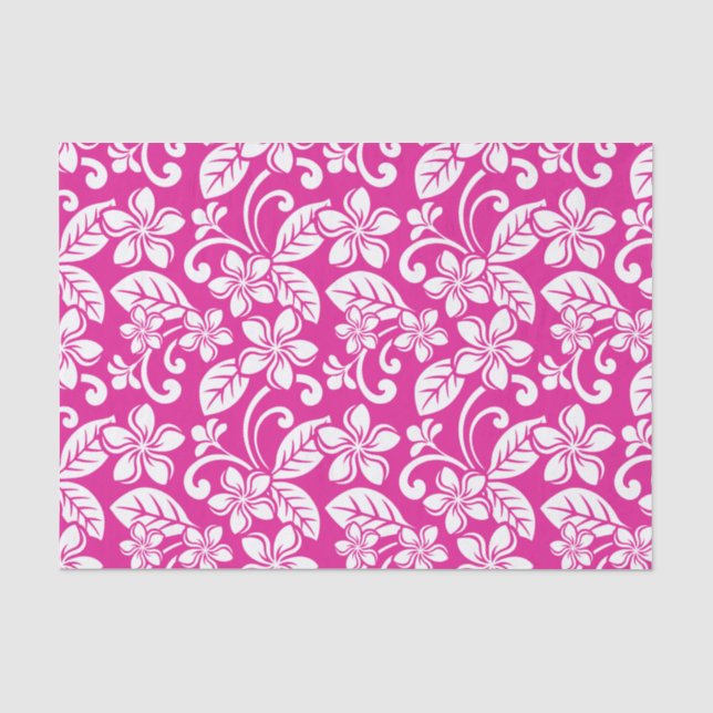 INSELPLUMERIE (HOT PINK) SEIDENPAPIER (Vorderseite)