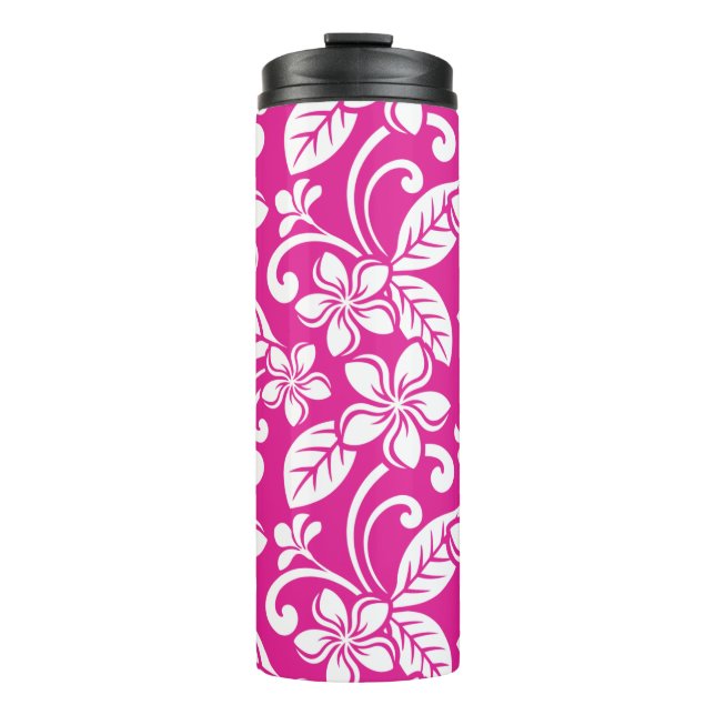 INSELPLUMERIE (HOT PINK) THERMOSBECHER (Vorderseite)