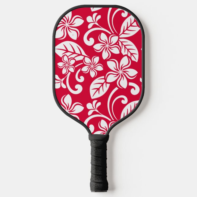 INSELPLUMERIE (ROT IN STRAWBERRY) PICKLEBALL SCHLÄGER (Vorderseite)