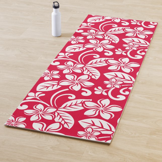 INSELPLUMERIE (ROT IN STRAWBERRY) YOGAMATTE (Beispiel)