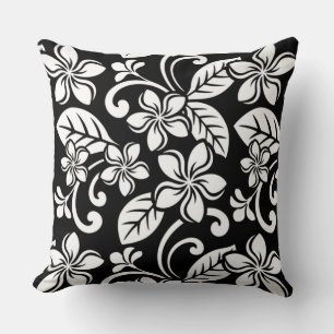 INSELPLUMERIE (SCHWARZ) KISSEN