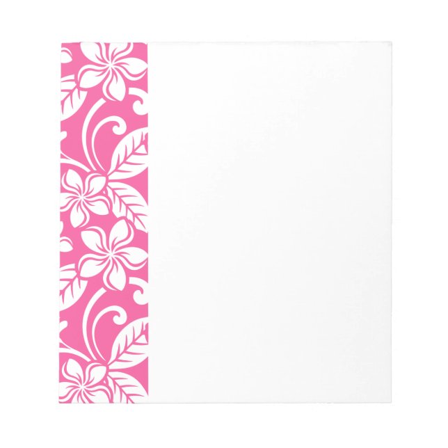 INSELPLUMERIE (WATERMELONPINK) NOTIZBLOCK (Vorderseite)