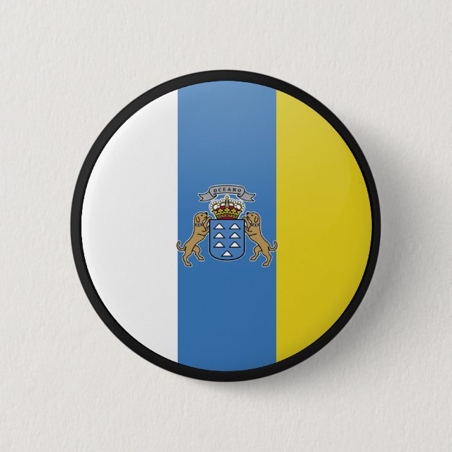 Inselqualität Flaggen-Kreis Button (Vorderseite)
