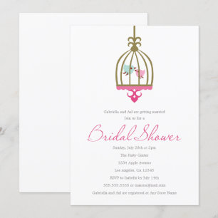 Inséparables Invitation de douche nuptiale