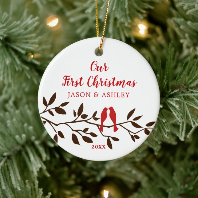 Inséparables Notre premier ornement de Noël (Arbre)