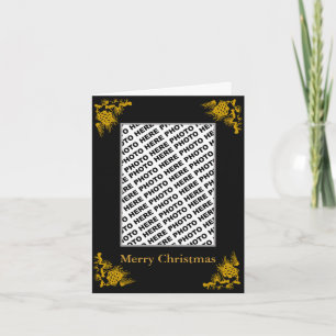 Insérez la carte de Joyeux Noël de photo avec le