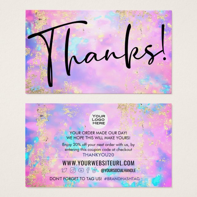 Insérez le code de coupon de réduction client Opal (Devant & derrière)