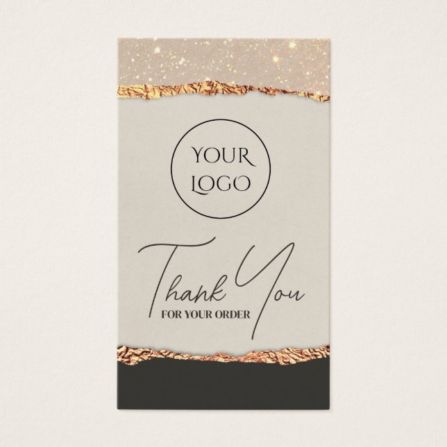 Insérez le paquet de papier brillant noir or (Devant)