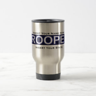 (Insérez votre nom ici) tasse de voyage de soldat