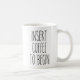 Insert Coffee to Begin Typography Funny Quote Kaffeetasse (Rechts)