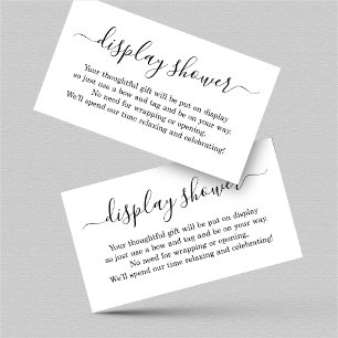 Insertion de douche d'affichage pour invitation -