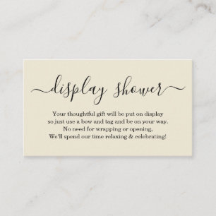 Insertion de douche d'affichage pour invitation - 