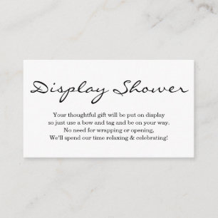 Insertion de douche d'affichage pour invitation - 