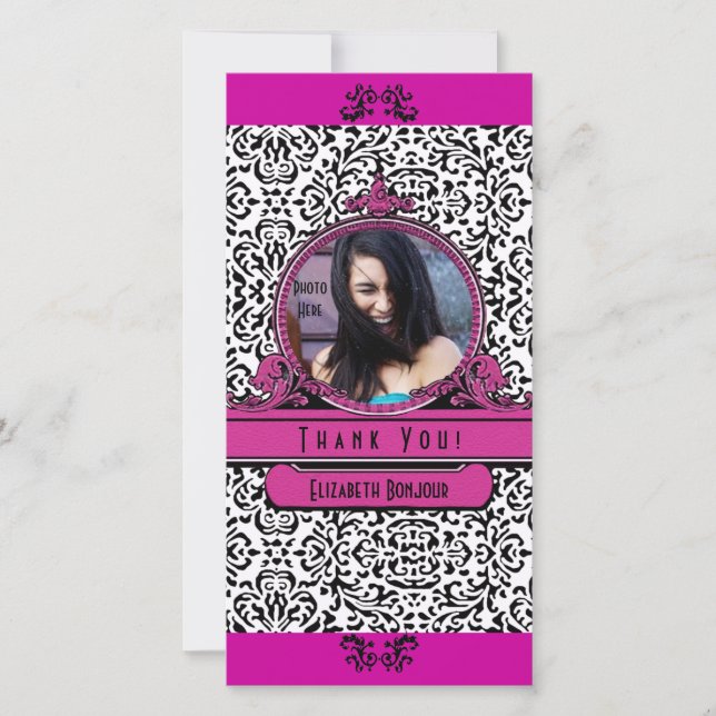 Insertion photo ~ Carte photo de Merci (Devant)