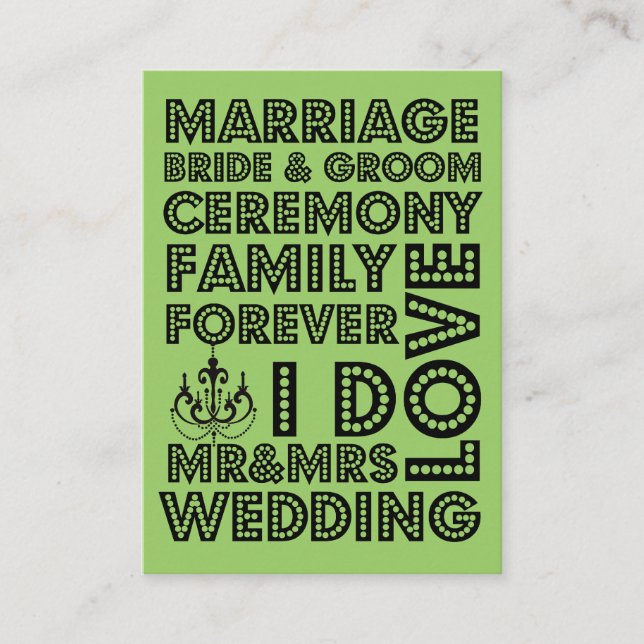 Insertions de carte Faire-part de mariage style Ve (Devant)