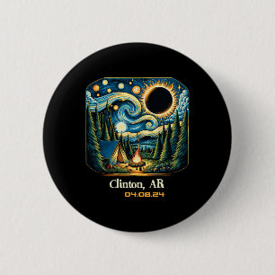 Insgesamt Solar Eclipse Clinton Arkansas 1 Button