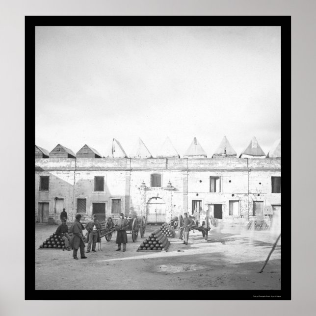 Inside Fort Marion in St. Augustine, FL 1864 Poster (Vorne)