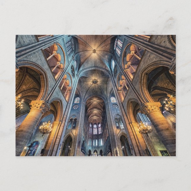 Inside Notre-Dame Postkarte (Vorderseite)