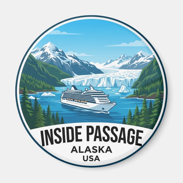 Inside Passage USA Magnet (Vorne)