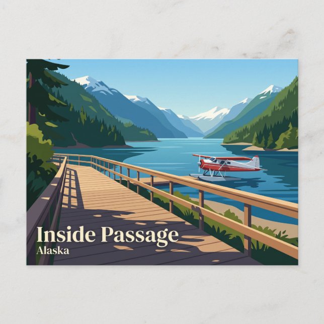 Inside Passage USA Postkarte (Vorderseite)