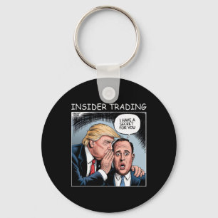 Insider Trading Trump - Lustig  Schlüsselanhänger
