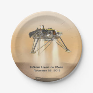 InSight Landing auf Mars Pappteller