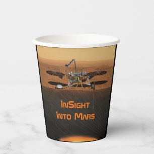 InSight Mars Lander Mission Pappbecher