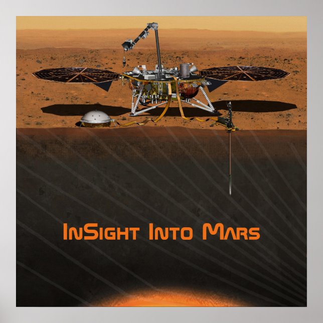 InSight Mars Lander Mission Poster (Vorne)