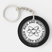 Insigne atomique Rick et Morty pour toujours et ja
