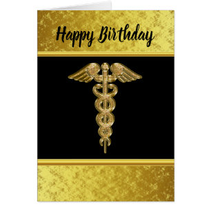 Insigne d'alerte médicale de feuille d'or