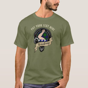 Insigne de clan Armstrong personnalisé T-shirt adu
