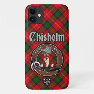 Insigne de clan Chisholm et étui téléphonique Tart