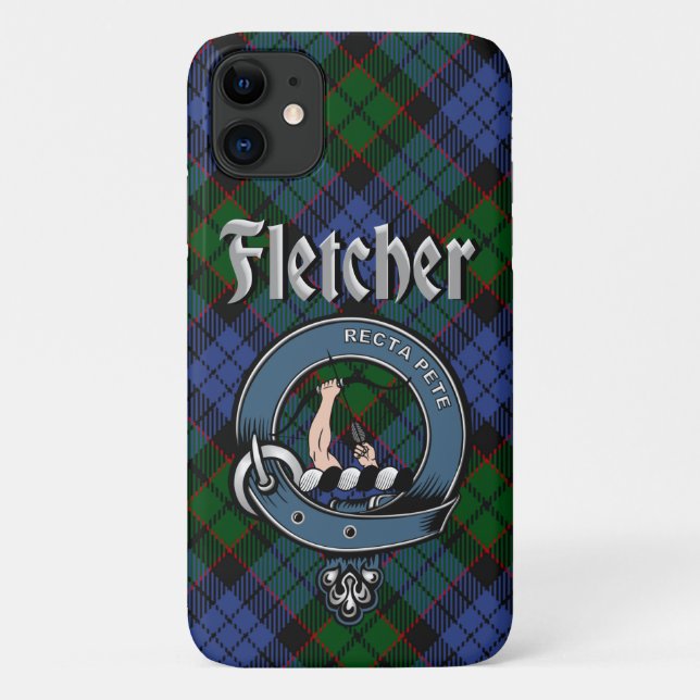 Insigne de clan Fletcher et étui téléphonique Tart (Dos)