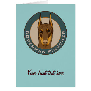 Insigne de dobermann, rouge