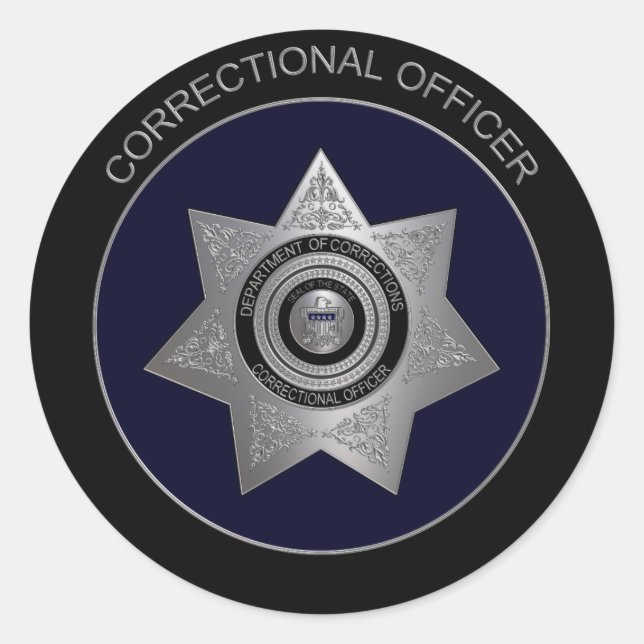 Insigne de l'agent correctionnel, Sticker 2 ronds  (Devant)