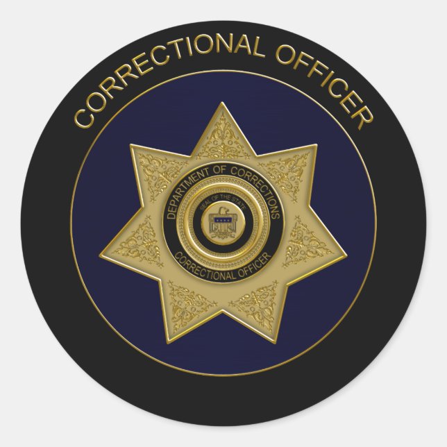 Insigne de l'agent correctionnel, Sticker Gold 2 r (Devant)