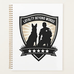 Insigne de police K9 vintage Loyalty Beyond Words 