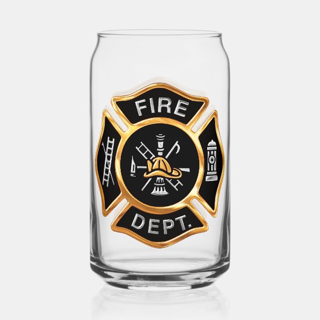 Insigne de pompier du service d'incendie d'or (Recto)