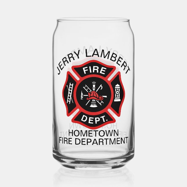 Insigne de pompier du service d'incendie rouge per (Recto)