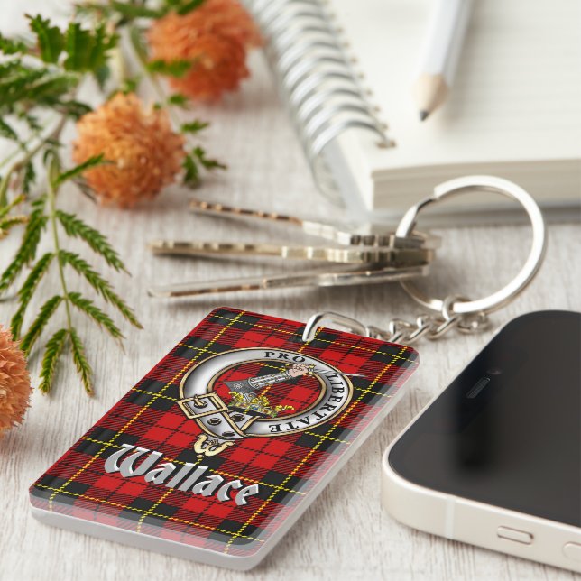 Insigne du clan Wallace/Rectangle tartan (Devant droit)
