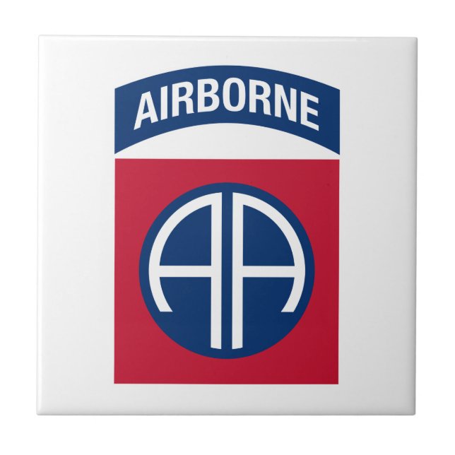 Insignia Military Veteran der 82. Im Flugzeug Abte Fliese (Vorderseite)