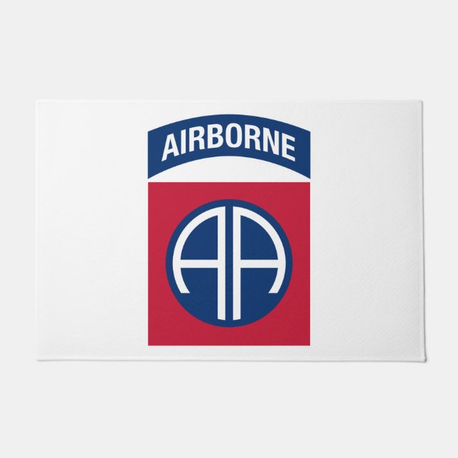 Insignia Military Veteran der 82. Im Flugzeug Abte Fußmatte (Vorderseite)
