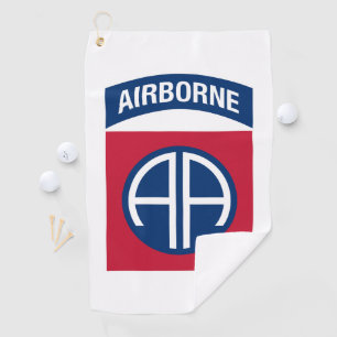 Insignia Military Veteran der 82. Im Flugzeug Abte Golfhandtuch
