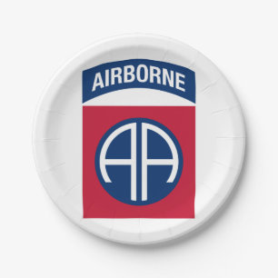 Insignia Military Veteran der 82. Im Flugzeug Abte Pappteller