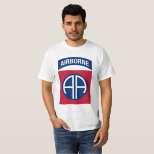 Insignia Military Veteran der 82. Im Flugzeug Abte T-Shirt